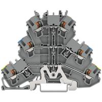 WAGO 2202-3228 Doorgangsklem 3-etages Cage Clamp-aansluiting Grijs 50 stuk(s) - thumbnail