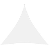 VidaXL Zonnescherm driehoekig 3,6x3,6x3,6 m oxford stof wit - thumbnail