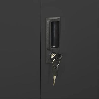 Kantoorkast 90x40x180 cm staal antracietkleurig