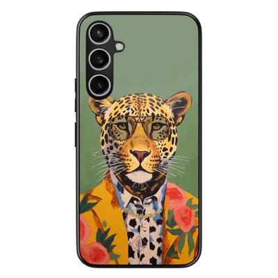 Samsung Galaxy S23 FE hoesje - Luipaard hipster Samsung Galaxy S23 FE hoesje - Luipaard hipster