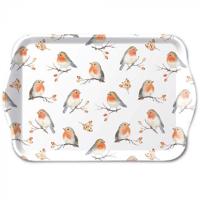 Ambiente tray robin family 13x21cm - thumbnail