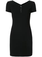 Chanel Pre-Owned 1996 short-sleeved mini dress - Black - thumbnail