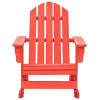 Schommelstoel Adirondack massief vurenhout rood - thumbnail