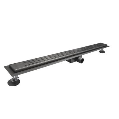 Douchegoot BWS Colorato Compleet 90cm Geborsteld Gunmetal Douchegoot BWS Colorato Compleet 90cm Geborsteld Gunmetal