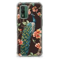 Nokia XR21 Case Anti-shock Pauw met Bloemen - thumbnail