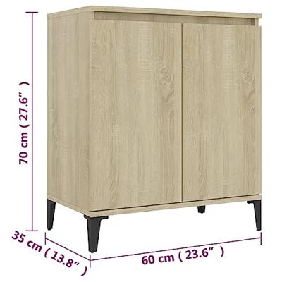 Dressoir 60x35x70 cm bewerkt hout sonoma eikenkleurig Dressoir 60x35x70 cm bewerkt hout sonoma eikenkleurig