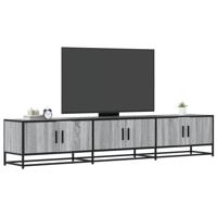 Tv-meubel 210x35x41 cm bewerkt hout grijs sonoma eikenkleurig - thumbnail