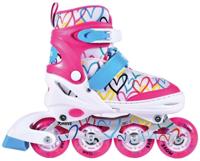 Move Inline skates : love wit/roze (562411) maat 38/41 - thumbnail