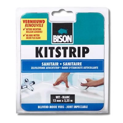 Kitstrip Sanitair Wit Blister 22 mm x 3.35 m Bison - Bison
