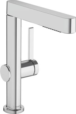 Wastafelkraan Finoris HansGrohe 230 2 Jets Met Uittrekbare Vuistdouche Met PushOpen Chroom