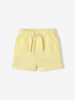 Babysweater van katoengaas fluoriserend geel - thumbnail