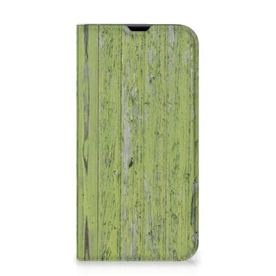 iPhone 13 Pro Book | Wallet Case | Green Wood