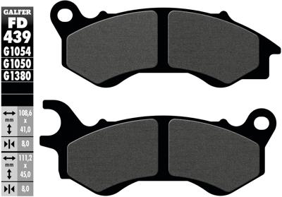 GALFER remblokken "fd439" brake pad fd439 g1050 organic scooter