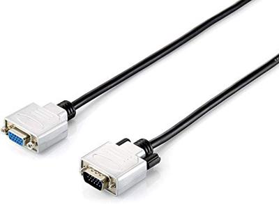 Equip VGA-verlenging (D-SUB15 St/Bu 10,00 m HQ) zwart