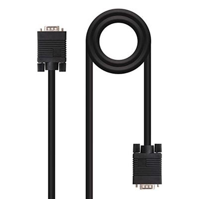 Nanocable 10.15.1302 - SVGA kabel voor monitor en projector, HDB15/M-HDB15/M, mannelijk, zwart, 1,8 Mts