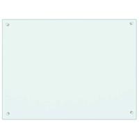 VidaXL Spatschermen keuken 2 st 80x60 cm gehard glas wit - thumbnail