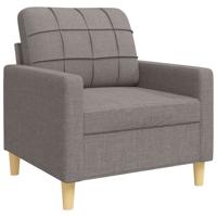 3-delige Loungeset stof taupe - thumbnail