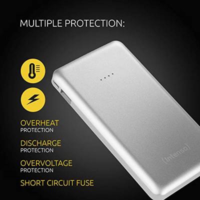 Intenso S10000 powerbank Zilver Lithium-Polymeer (LiPo) 10000 mAh Intenso S10000 powerbank Zilver Lithium-Polymeer (LiPo) 10000 mAh