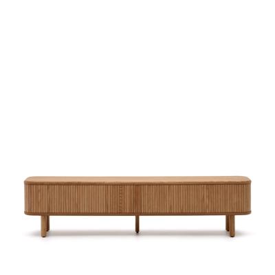 Kave Home TV-meubel 'Mailen' Essenhout, 200cm, kleur Naturel Kave Home TV-meubel 'Mailen' Essenhout, 200cm, kleur Naturel