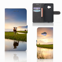 HTC U Play Telefoonhoesje met Pasjes Koe - thumbnail