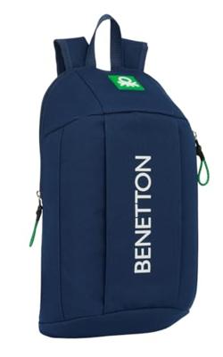 Casual Rugtas Benetton Green Marineblauw 22 x 39 x 10 cm