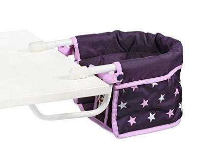 Poppen Tafelstoeltje - Stars Lila