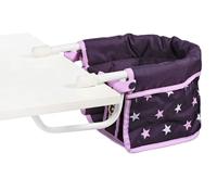 Poppen Tafelstoeltje - Stars Lila - thumbnail