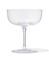 HEMA Coupe Bergen glas twist reliëf (transparant) - thumbnail