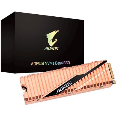 Aorus NVMe Gen4 SSD 2TB - Solid state drive - M.2 2280 - PCIe 4.0 x4 - NMVe - 2 TB - cache 2 GB Aorus NVMe Gen4 SSD 2TB - Solid state drive - M.2 2280 - PCIe 4.0 x4 - NMVe - 2 TB - cache 2 GB
