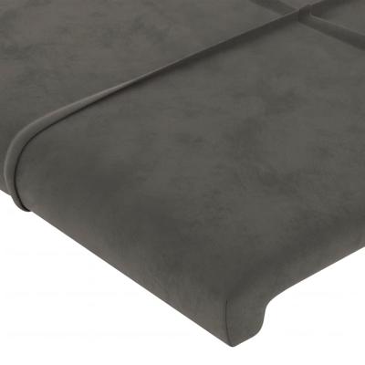 Bedframe zonder matras 80x200 cm fluweel donkergrijs