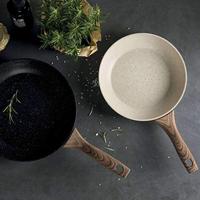 Sambonet Koekenpan Rock &apos;n&apos; Rose - Creme - ø 28 cm - standaard anti-aanbaklaag - thumbnail