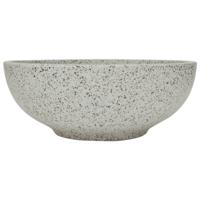 VidaXL Opzetwasbak rond φ41x14 cm keramiek grijs - thumbnail