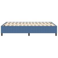 Boxspring bed Blauw 120 x 200 cm Katoenen stof - thumbnail