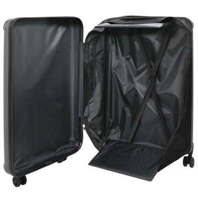 VidaXL Koffer met slot donkergrijs 50 x 30 x 76 cm abs kunststof VidaXL Koffer met slot donkergrijs 50 x 30 x 76 cm abs kunststof