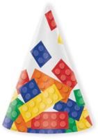Hoedjes Bouwstenen 8 stuks - thumbnail