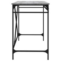 Bureau 100x50x75 cm bewerkt hout en ijzer grijs sonoma eiken - thumbnail