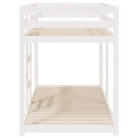 Stapelbed massief grenenhout wit 90x200 cm - thumbnail