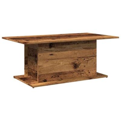 Salontafel 102x55,5x40 cm bewerkt hout oude houtkleurig