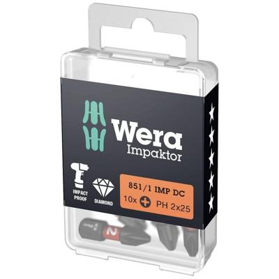 Wera 851/1 Impaktor DC Phillips Bit PH3 x 25mm VE=10 - 05057617001