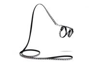 Nylon kittentuigje Hearts - Zwart - thumbnail