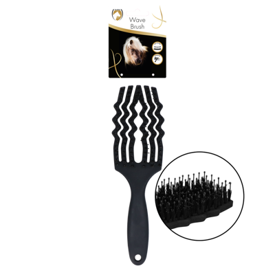 Excellent Horse Wave Brush Zwart