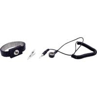 Quadrios ESD-armband Zwart Drukknop 10 mm - thumbnail