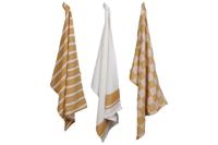 Cosy & Trendy Theedoeken Stoff Amber Gold 50 x 70 cm - 3 Stuks - thumbnail