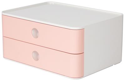 HAN HA-1120-86 Smart-box Allison Met 2 Lades Flamingo Roze, Stapelbaar HAN HA-1120-86 Smart-box Allison Met 2 Lades Flamingo Roze, Stapelbaar