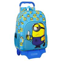 Schoolrugzak met Wielen Minions Minionstatic Blauw (33 x 42 x 14 cm) - thumbnail