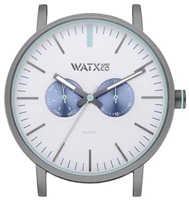 Horloge Uniseks Watx & Colors WXCA2733 Grijs Zilverkleurig (Ø 44 mm)