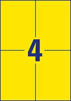 Avery gekleurde universele etiketten ft 105 x 148 mm (b x h), 400 stuks, geel - thumbnail