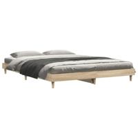 Bedframe zonder matras hout sonoma eikenkleurig 140x200 cm - thumbnail