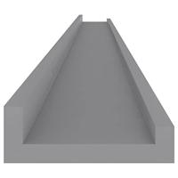 Wandschappen 4 st 115x9x3 cm grijs - thumbnail