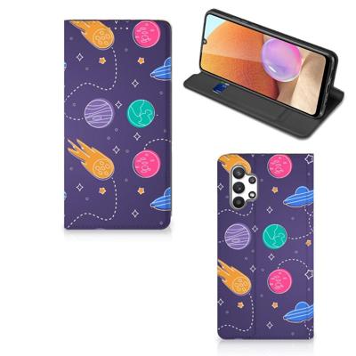 Samsung Galaxy A32 4G | A32 5G Enterprise Editie Hippe | Standcase | Space Samsung Galaxy A32 4G | A32 5G Enterprise Editie Hippe | Standcase | Space